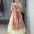 gajri paithani silk lehenga choli set with gold zari weaving