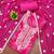 elegant pink cotton silk handwork dress material