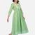 green cotton printed straight salwar kameez set for women