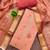peach weaving handwork banarasi dress material