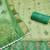 light green weaving handwork banarasi dress material