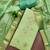 light green weaving handwork banarasi dress material