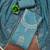 steel blue handwork embroidered cotton silk dress material