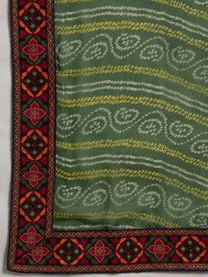 traditional bandhani georgette saree 4