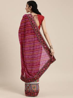 festival bandhani georgette saree 2