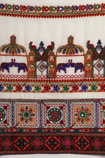 festival bandhani georgette saree