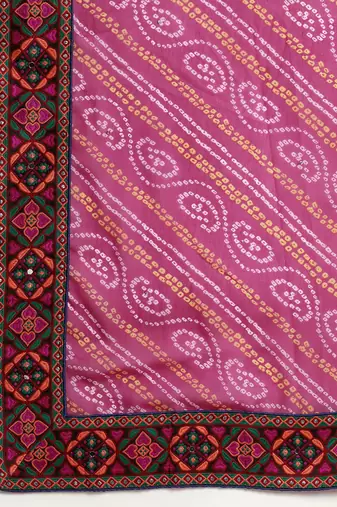 festival bandhani georgette saree