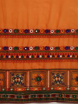 premium half bandhani pallu georgette saree 3