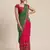 designer alf bandhani pallu georgette saree