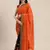 bandhani pallu half georgette saree with embroidery work