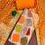 orange cotton silk unstitched handwork dress material