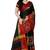 black cotton silk with kutchi embroidered work party wear saree