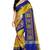 yellow cotton silk with kutchi embroidered work party wear saree