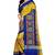 yellow cotton silk with kutchi embroidered work party wear saree