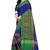 royal_blue cotton silk with kutchi embroidered work party wear saree