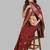dark_maroon soft cotton silk with colourful thread embroidery saree with blouse