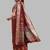 dark_maroon soft cotton silk with colourful thread embroidery saree with blouse