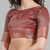 dark_maroon soft cotton silk with colourful thread embroidery saree with blouse