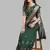 green soft cotton silk saree with multicolor thread embroidery
