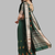green soft cotton silk with colourful thread embroidery saree with blouse