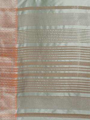 light blue soft cotton silk saree with multicolor thread embroidery 4