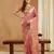 pink assam cotton silk saree with multicolor embroidery