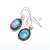 Larimar gemstone earrings | 925 sterling silver handmade jewelry | boho earrings