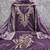 purple unstitched dress material for women