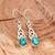 Turquoise earrings | 925 sterling silver handmade jewelry
