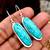 Turquoise gemstone earrings/ 925 silver gemstone earrings/ dangle