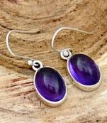 Amethyst earrings | 925 sterling silver handmade dangle or stud earrings