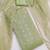 light green organza embroidered dress material