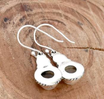 Rainbow moonstone earrings | 925 sterling silver handmade dangle 3