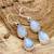Two moonstone earrings | 925 sterling silver handmade