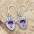 Mystic topaz earrings, mystic topaz silver earrings, mystic topaz