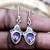 Mystic topaz earrings, mystic topaz silver earrings, mystic topaz