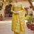 green unstitched chanderi dress material for women
