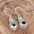 Smoky quartz earrings | 925 sterling silver handmade dangle earrings