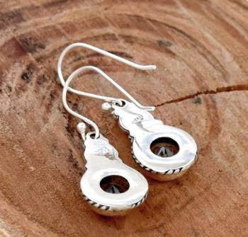 Smoky quartz earrings | 925 sterling silver handmade dangle earrings 3