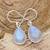 Rainbow moonstoneearrings | 925 sterling silver handmade earrings