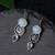 Moonstone & smoky quartz earrings | 925 sterling silver