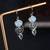 Moonstone & smoky quartz earrings | 925 sterling silver