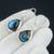 Natural labradorite earrings | 925 sterling silver dangle earrings