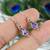 Amethyst earrings | 925 sterling silver dangle earrings | february birthstone