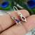 Amethyst earrings | 925 sterling silver dangle earrings | february birthstone