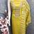 green unstitched chanderi dress material for women