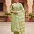 light green chanderi dress material for women
