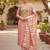 pink chanderi butti dress material for women