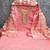 pink chanderi butti dress material for women