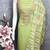 light green chanderi butti dress material for women